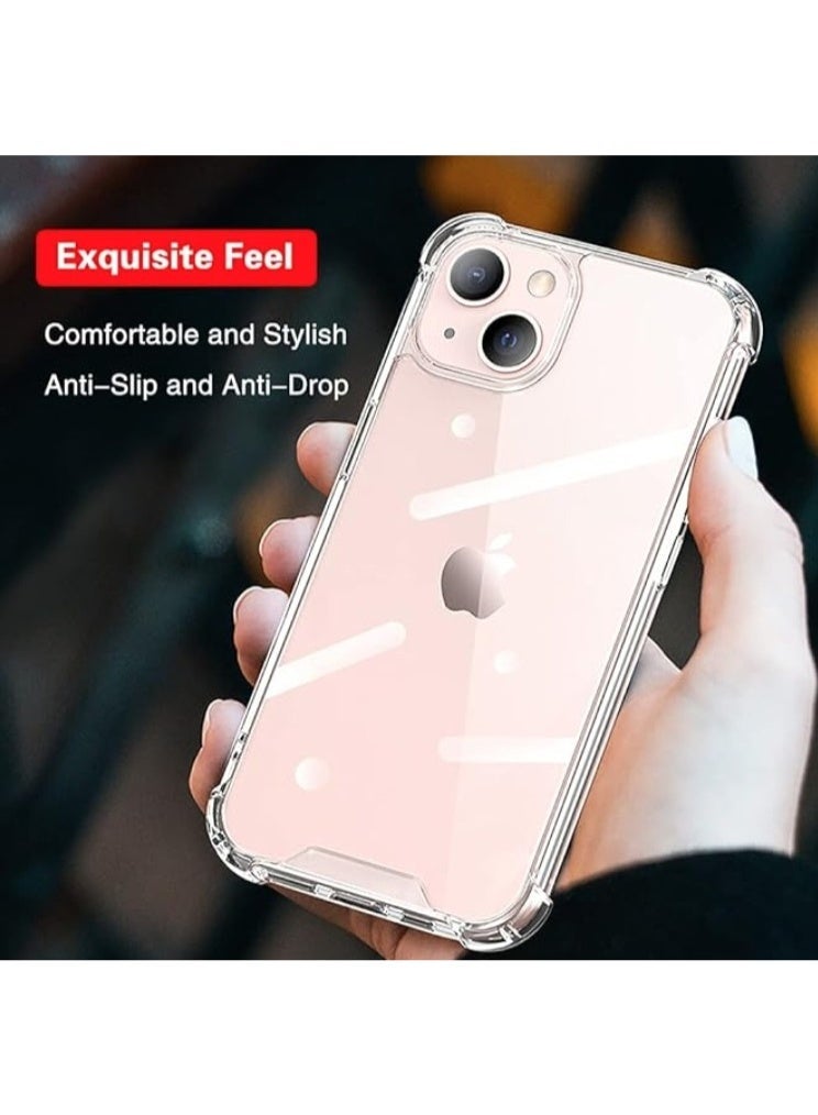 Berlia iPhone 14 Crystal Clear Soft TPU Anti-Shock Slim Back Cover – Flexible Protective Case - Image 3